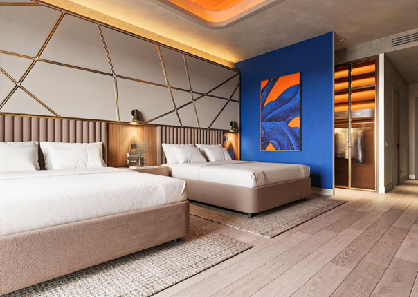 Deluxe Room Yatak Odası (1)